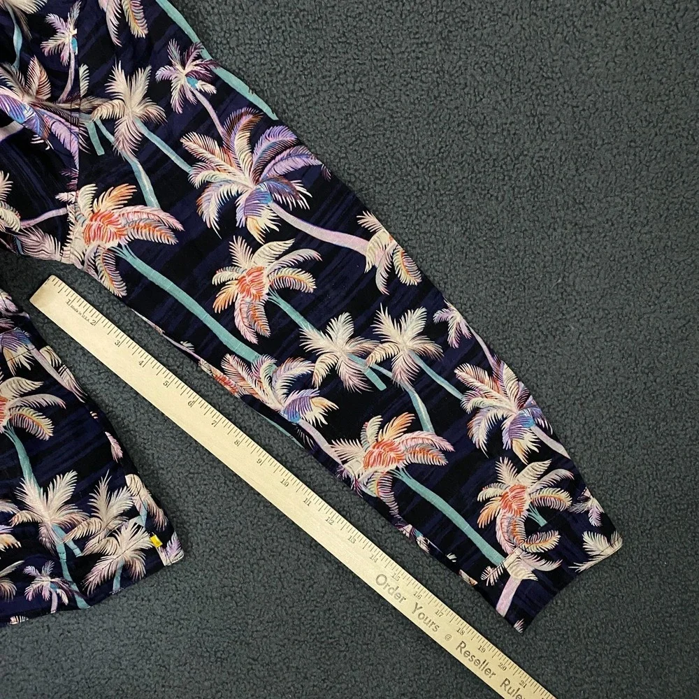 Scotch & Soda Palm Tree Printed 2 Piece Suit size XL 32x28 Linen Lightweight